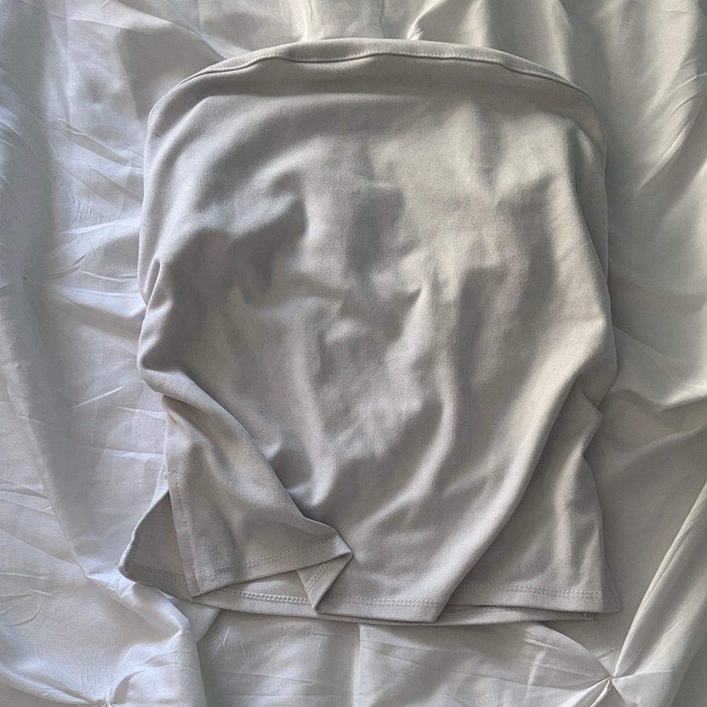 PacSun Contour Light Gray Tube Top
